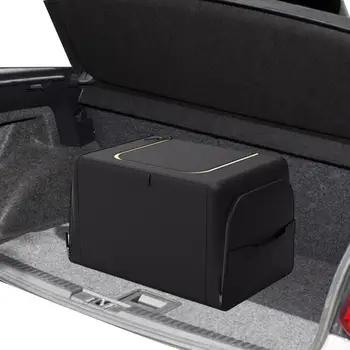 Многоцелевая сумка-органайзер для хранения багажника автомобиля с крышкой, Складная Коробка для хранения автомобиля, ящик для хранения грузов, автоматическая организация багажника