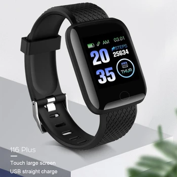 116Plus Bluetooth Smartwatch Умный браслет Напульсники D13 Пульсометр, измеряющий артериальное давление, Фитнес-часы 116 Plus Fitpro