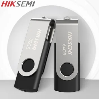 HIKSEMI USB 2,0 Серебристый Высокоскоростной Флэш-Накопитель Pen Drive Водонепроницаемый флэш-диск Mini Memory Sticks 64 ГБ U-Диск Pen Drive
