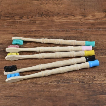 Новая Бамбуковая зубная щетка для взрослых из 4 предметов со средней щетиной, экологически Чистая Биоразлагаемая Зубная щетка, Устойчивая Компостируемая Зубная щетка