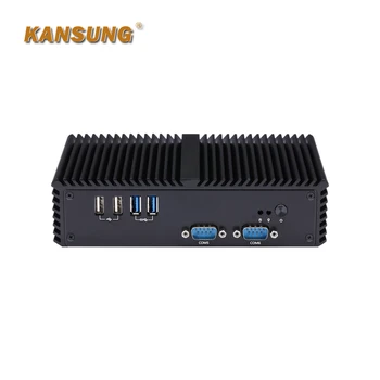 KANSUNG K3205UP6 Дешевый 3205U Двухъядерный процессор 15 Вт DDR3 Mini PC 6 RS-232 2 LAN 2 HD 12V 3A Безвентиляторный Компьютер