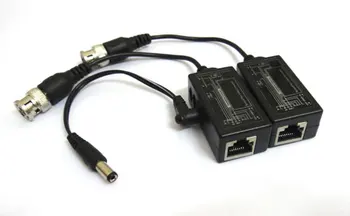 одна пара оборудования для видеонаблюдения, приемопередатчик BNC Video Balun, кабель RJ45 UTP для камеры безопасности