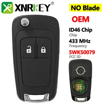 Ключ XNRKEY для автомобильного пульта дистанционного управления 2 BNT с чипом ID46 315/433 МГц для Opel