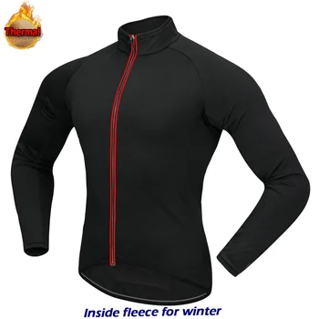 Качественная Мужская Черная Зимняя Термо-Велосипедная Майка Велосипедная спортивная одежда Супер Теплое пальто Одежда MTB Ride Jacket